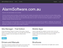 Tablet Screenshot of alarmsoftware.com.au